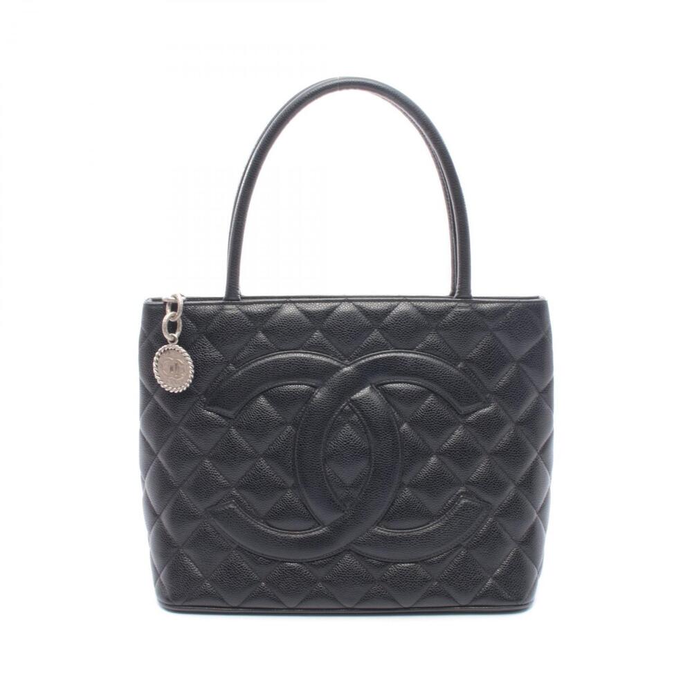 Chanel Reissue Tote Bag Leather Calfskin Cowhide Black